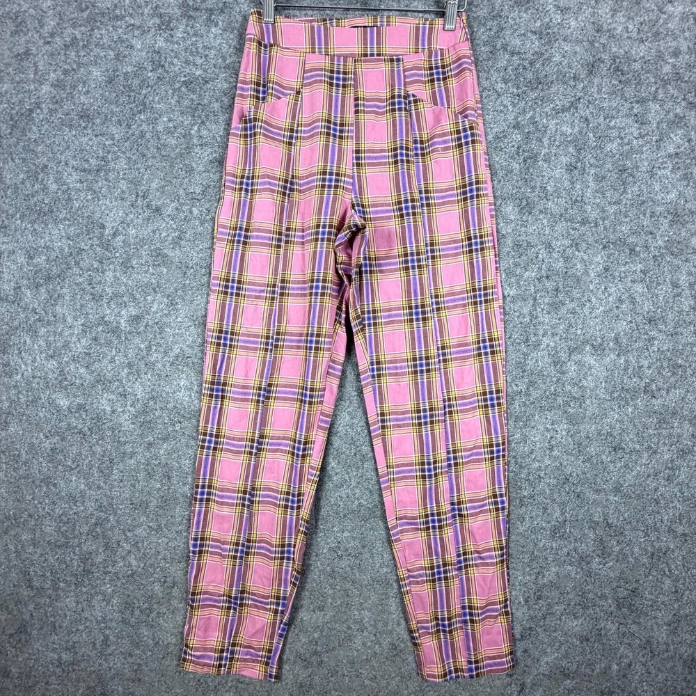 Heartbreak Pants Womens Small Pink Plaid Academia Girly Elle Preppy Barbie‎